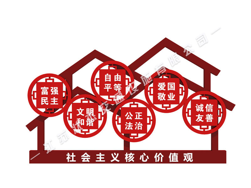 核心價值觀標牌制作