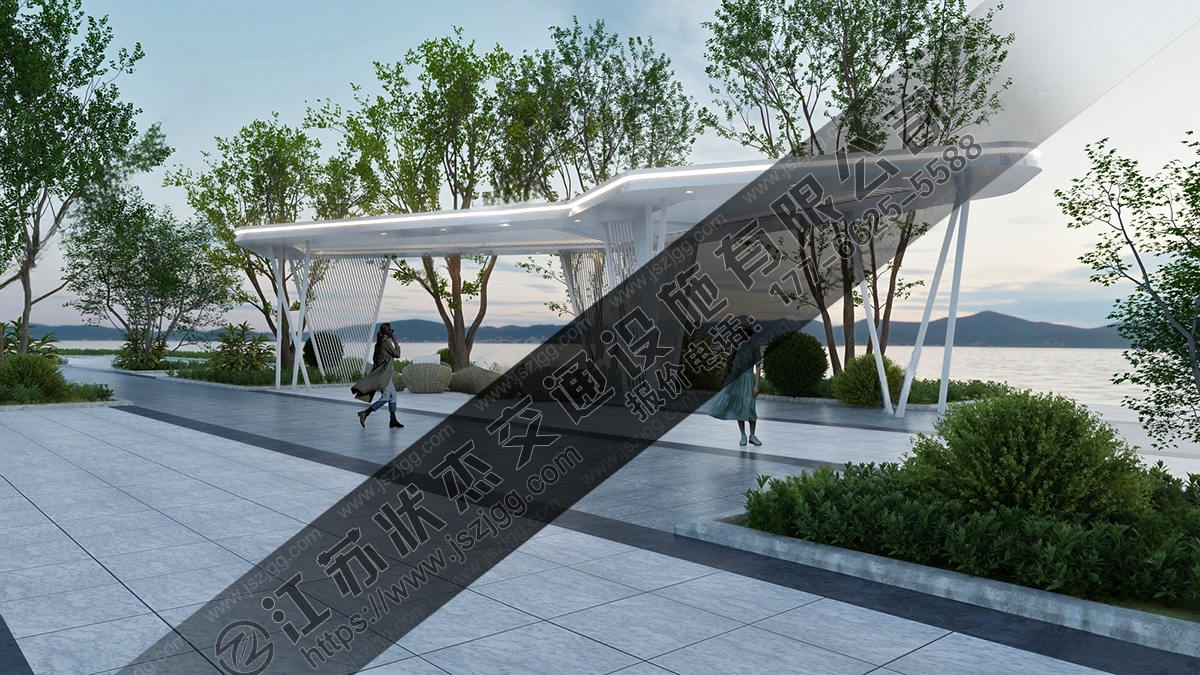 社區(qū)公園休閑廊架設計
