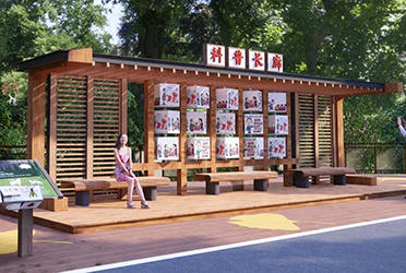 定西公園涼亭單邊廊架批發(fā)價格及圖片