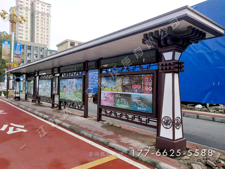 浙江寧波仿古公交站臺案例