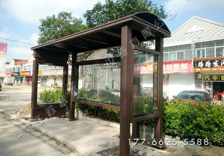 江蘇鹽城鄉(xiāng)鎮(zhèn)簡約公交車站臺
