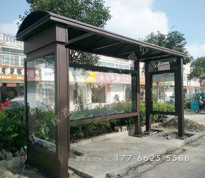 江蘇鹽城鄉(xiāng)鎮(zhèn)簡約公交車站臺