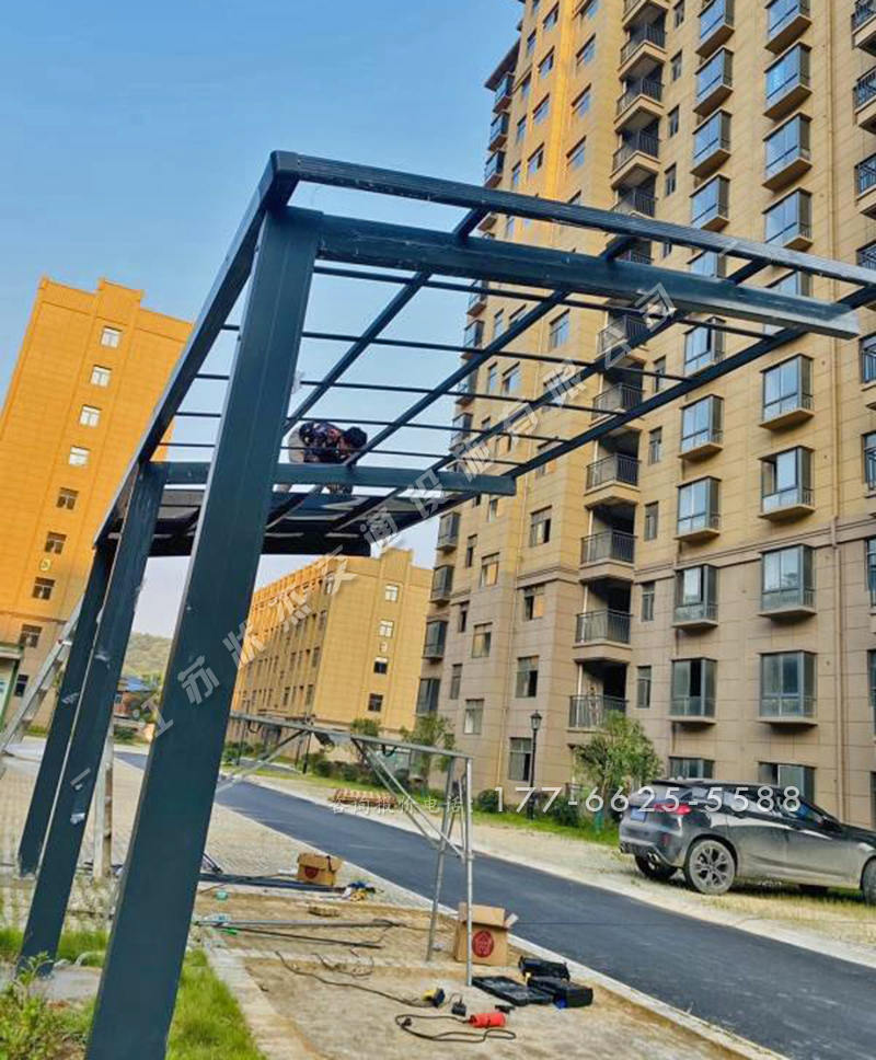 恩施小區(qū)非機(jī)動車停車棚案例